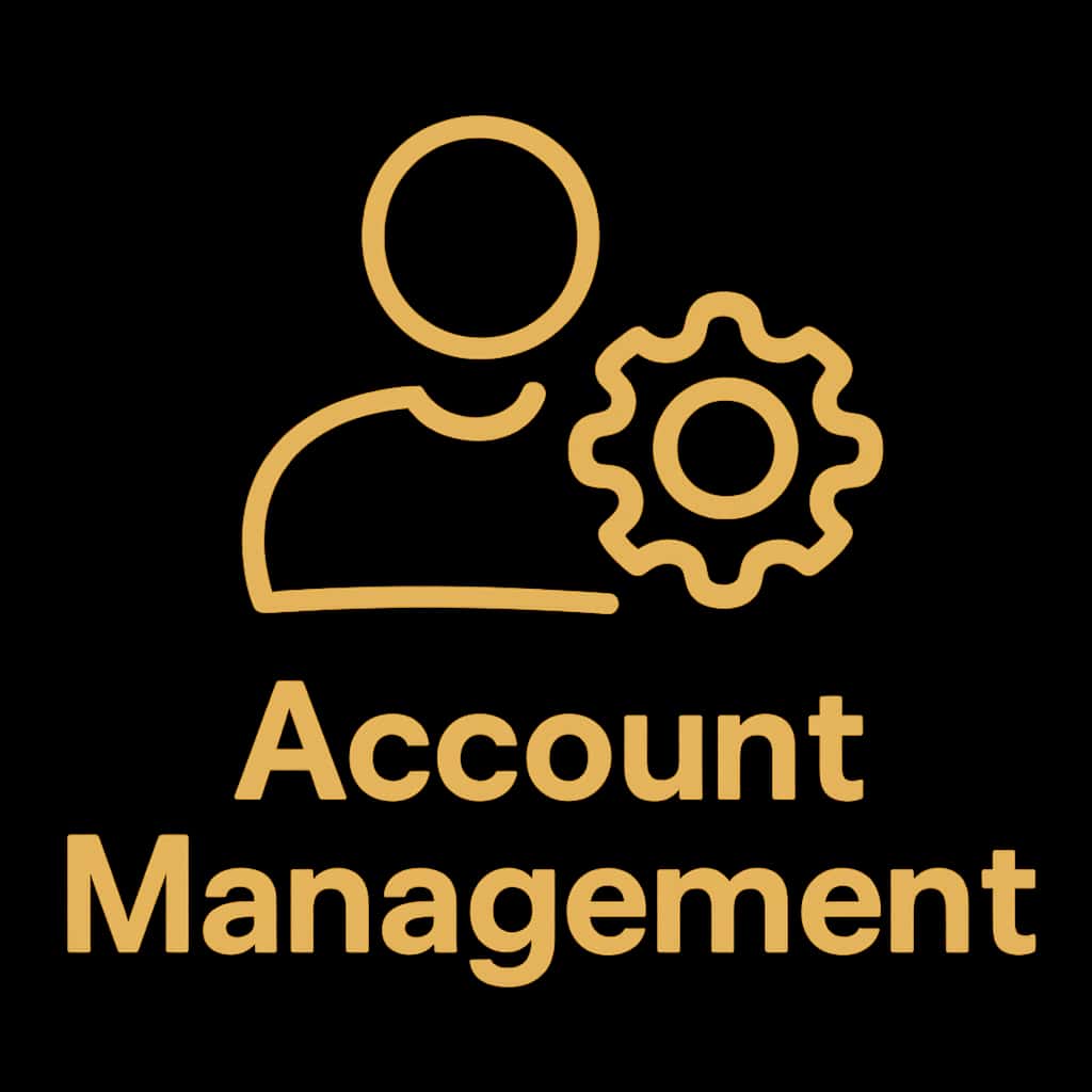 An emblematic representation of Account Management in999.
