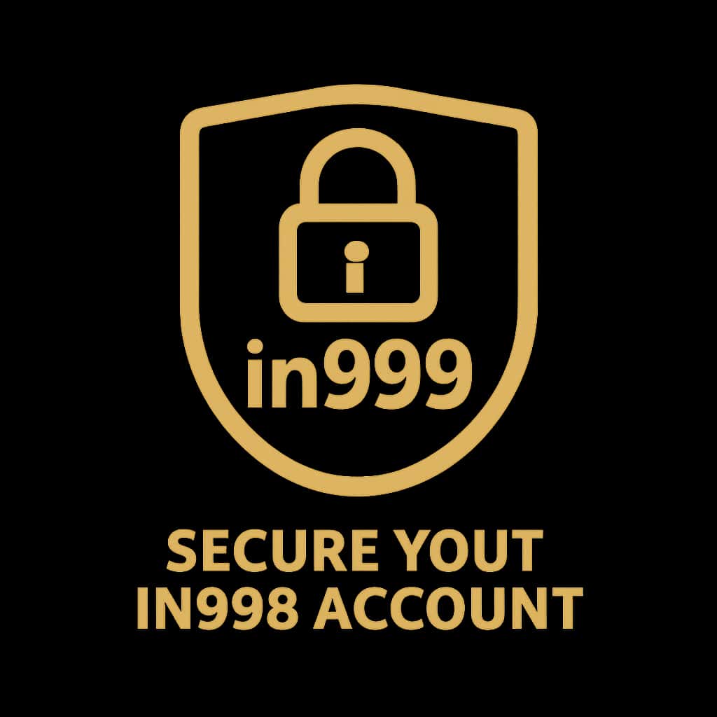 A simple badge illustrating account security, with the text 'in999' incorporated.