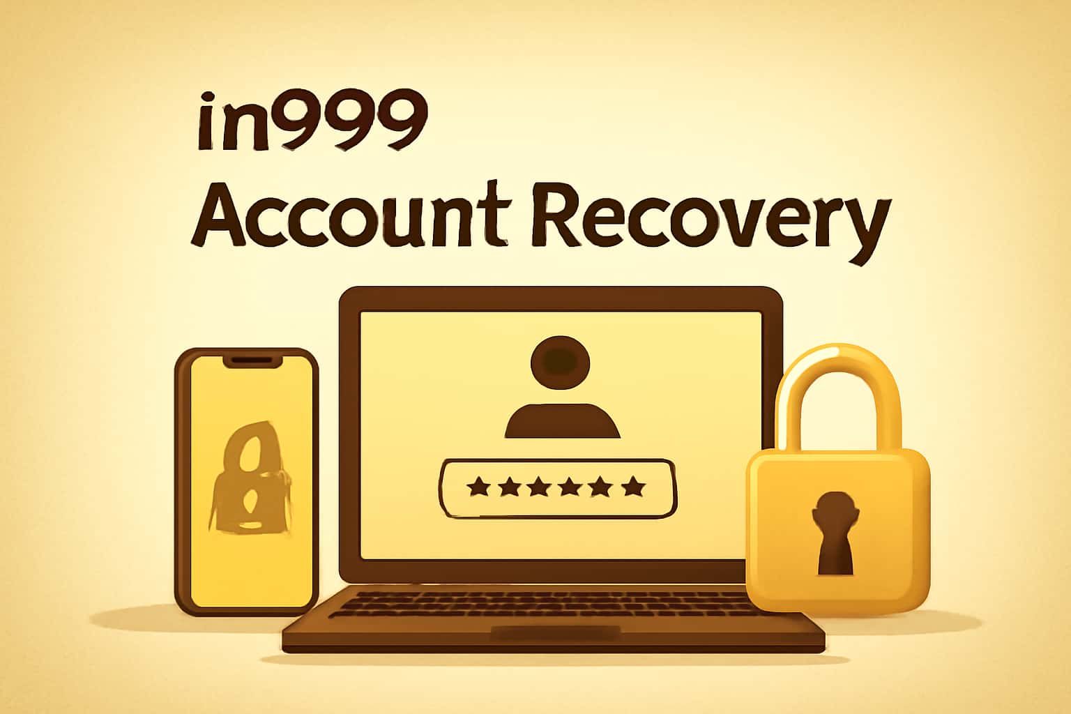 Informational representation of in999 Account Recovery process.