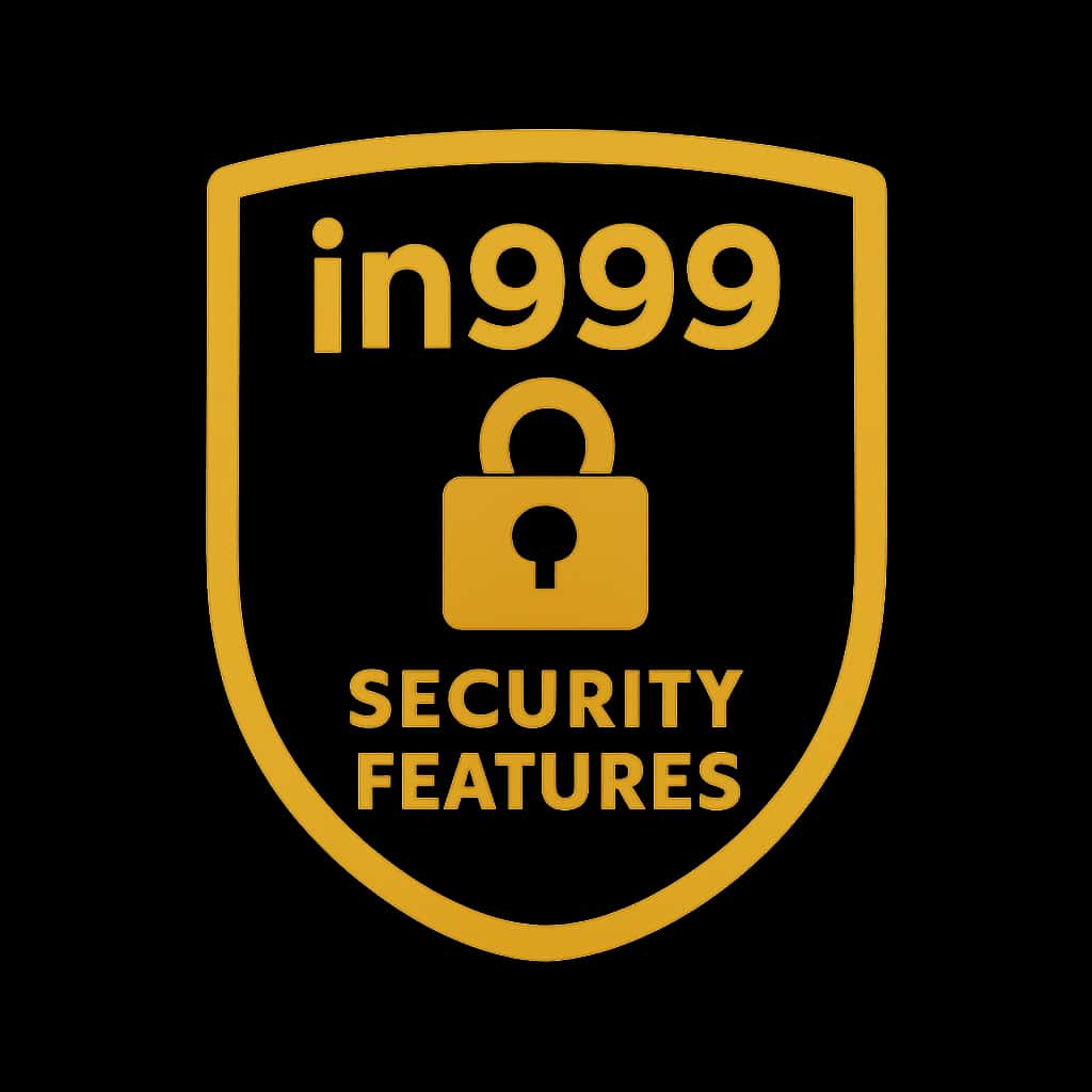 A simple badge design representing in999 Security Features.