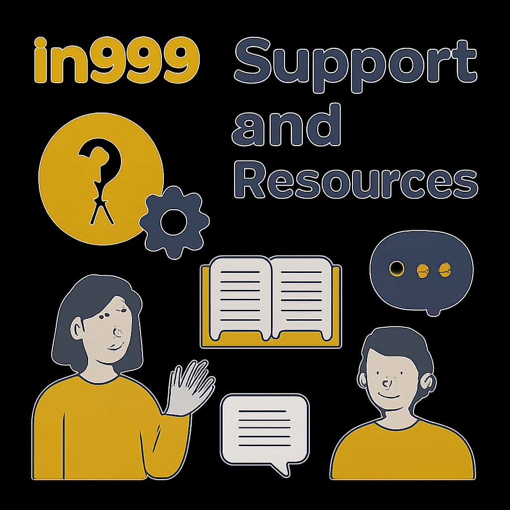 An illustration detailing in999 Support and Resources.