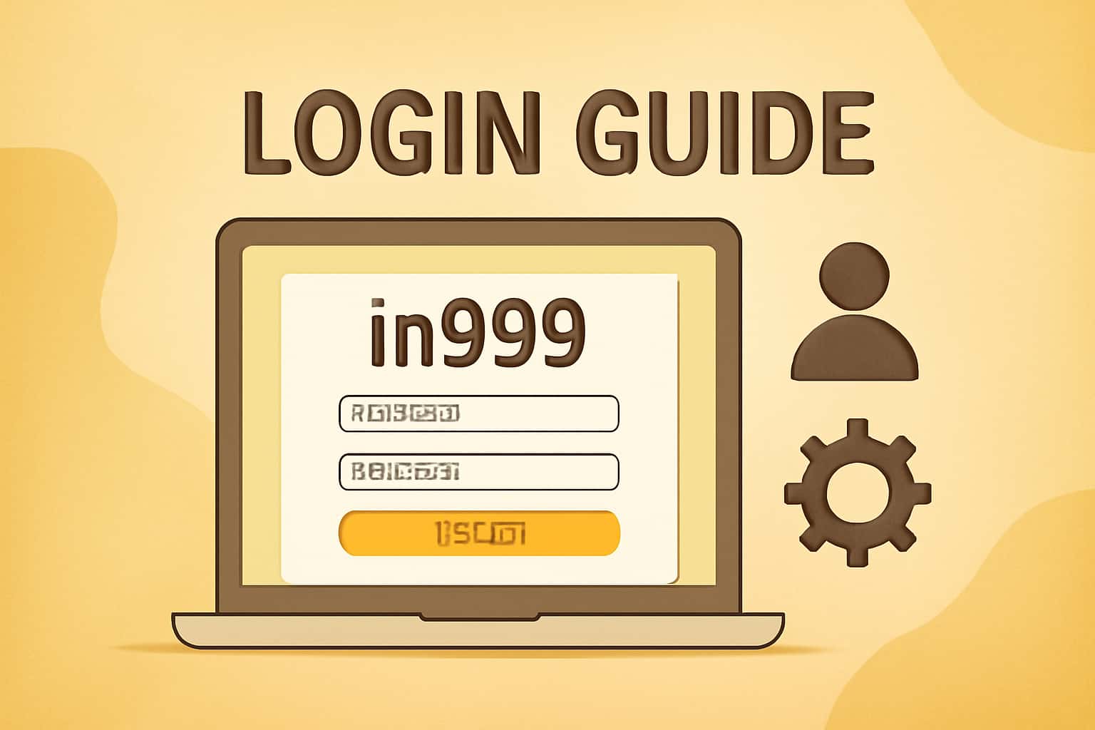 A futuristic representation of the Login Guide for in999, focusing on account security.