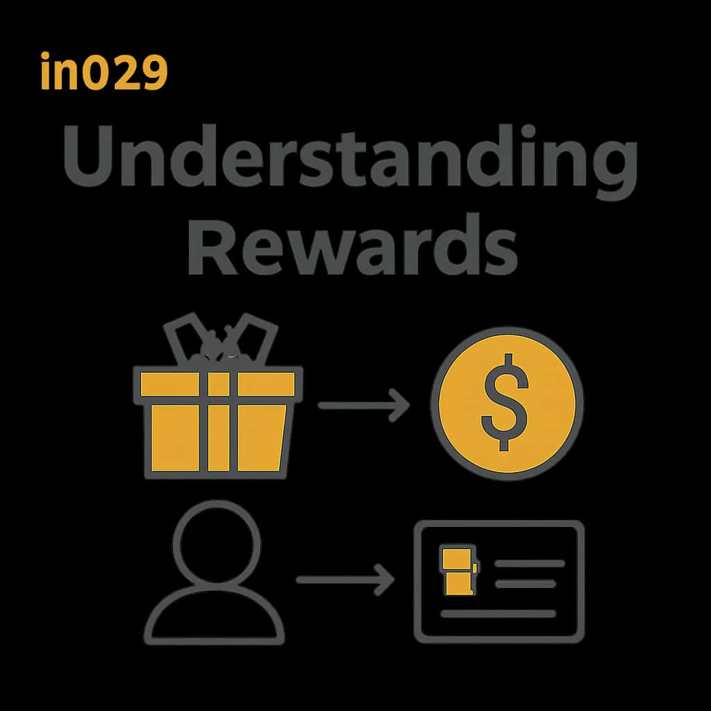 An educational diagram illustrating key aspects of the in999 Rewards program.