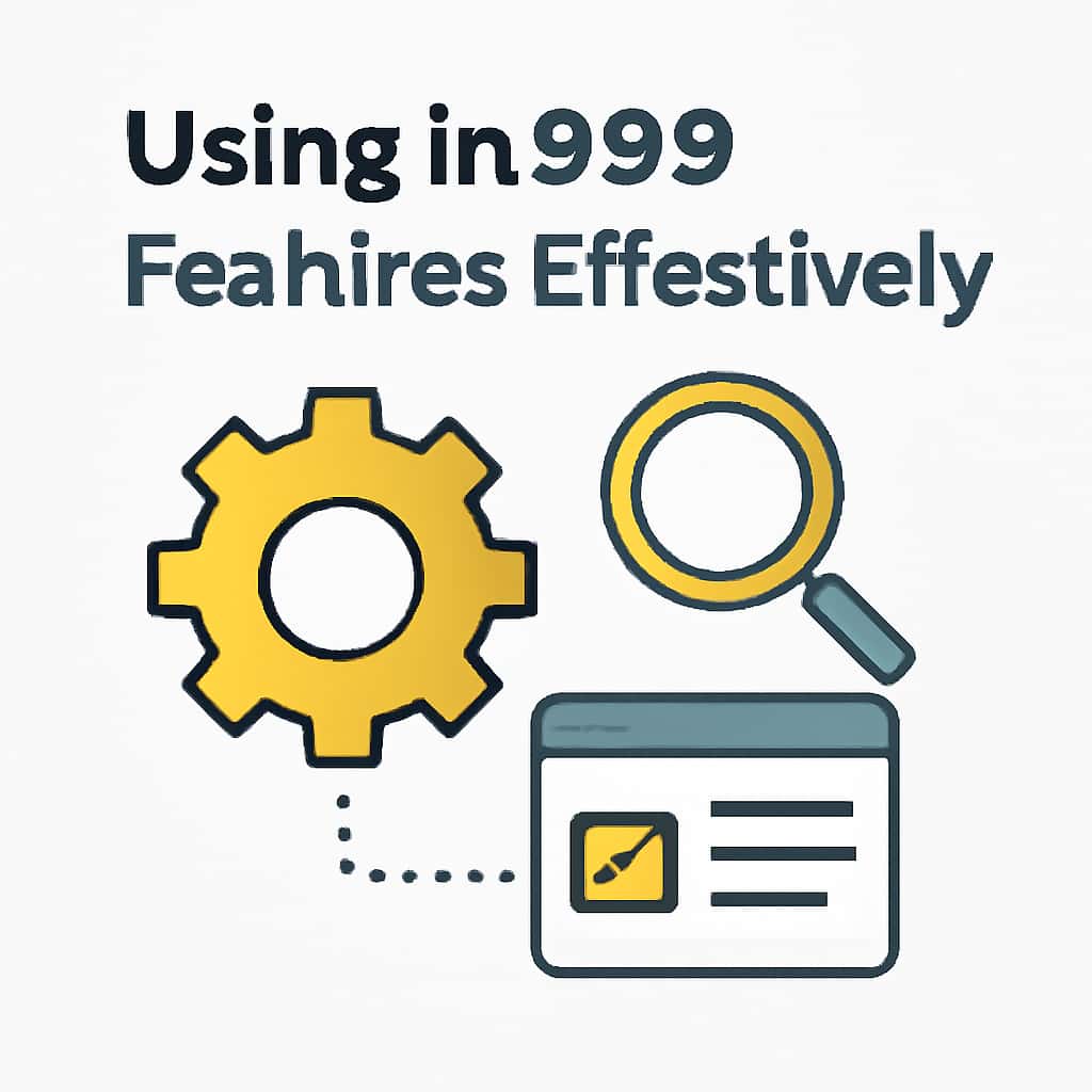 An illustration detailing the effective usage of in999 features.